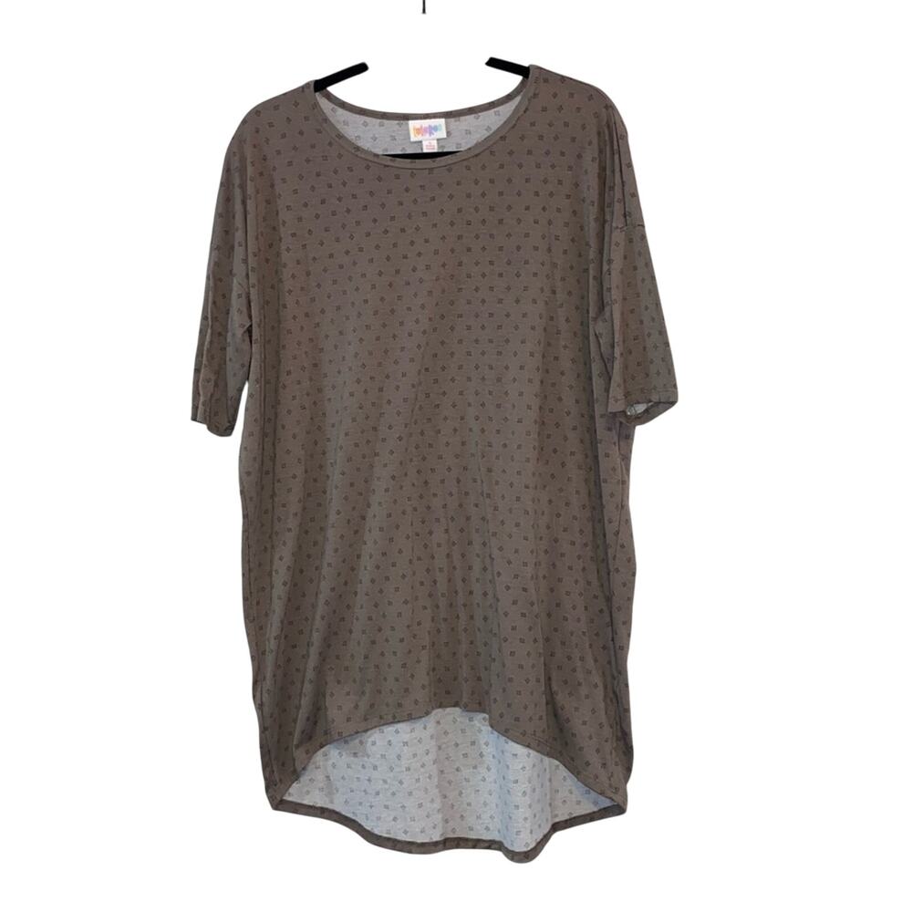Lularoe Irma Top Small Taupe High Low Tunic Buttery Soft Stretch‎